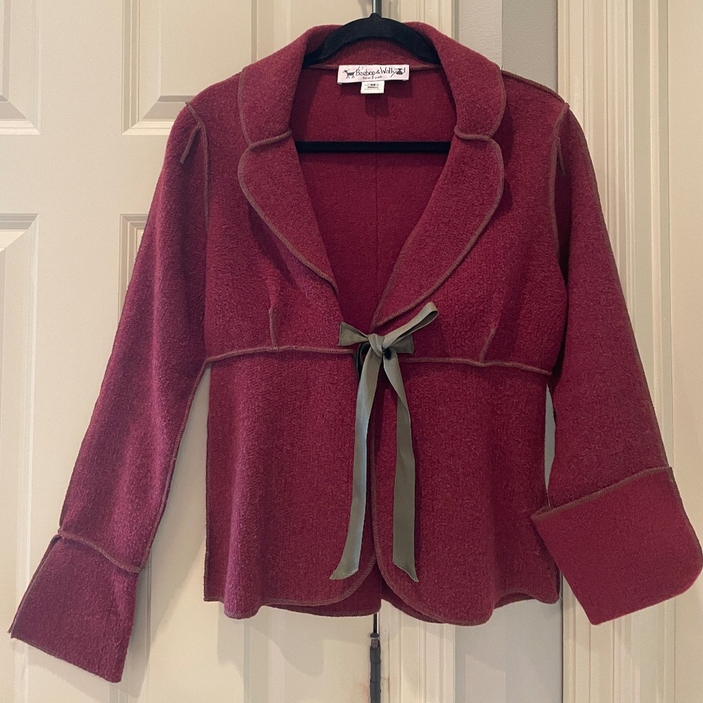 Structured Tie Front Jacket - image 1